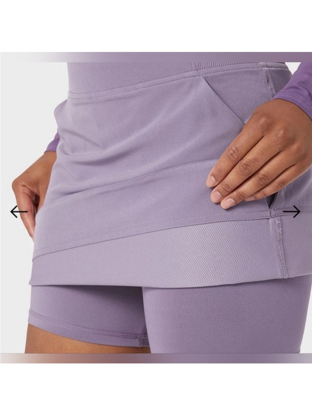 32 Degrees Cool Lavender Purple Sport Skort with 2 Front Pockets Size 2X - Picture 3 of 9